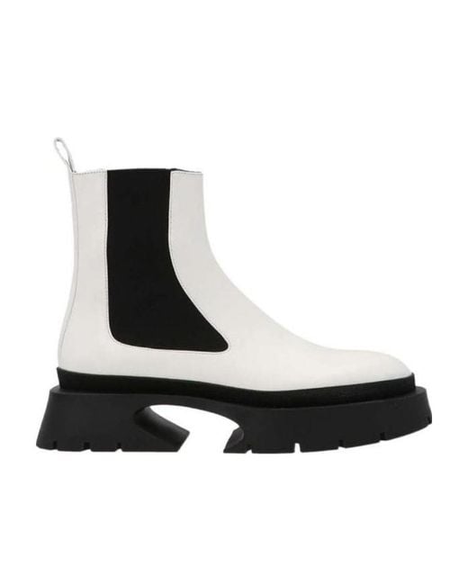 Jil Sander Black Leather Ankle Boots