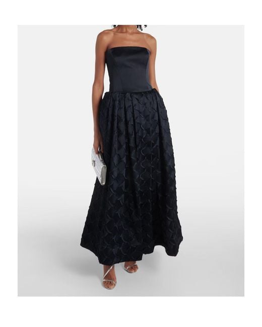 Jonathan Simkhai Blue Azriel Bustier Gown