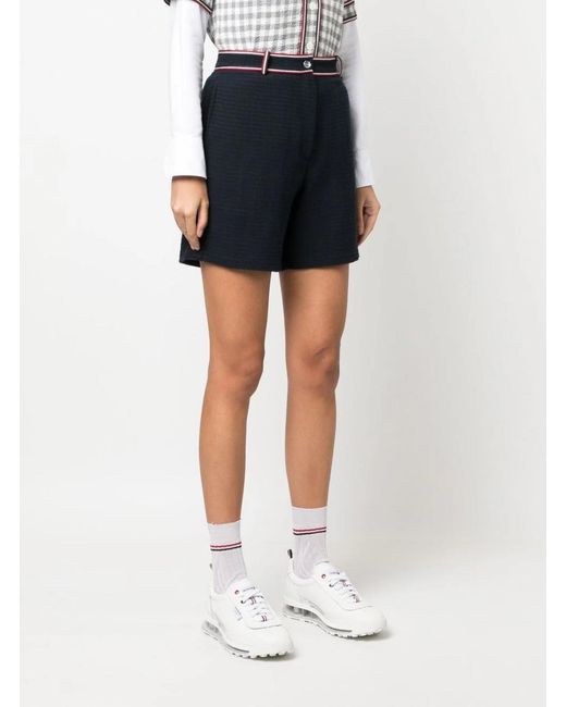 Thom Browne Blue Bermuda Shorts