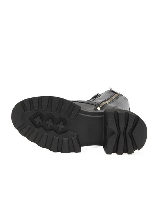 Hogan Black Chunky-Sole Lace-Up Ankle Boots