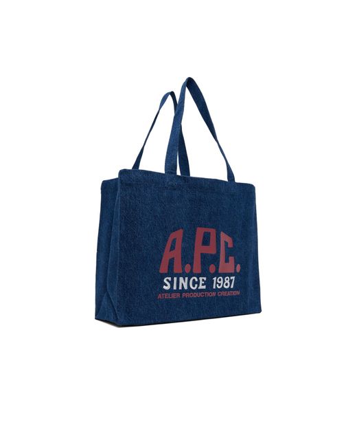 A.P.C. Diane Carpenter Tote Bag in Blue | Lyst