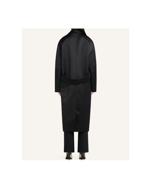 Courreges Black Cocoon Coat