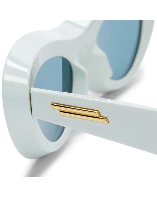 Bottega Veneta Blue Eyewear Cat Eye Frame Sunglasses