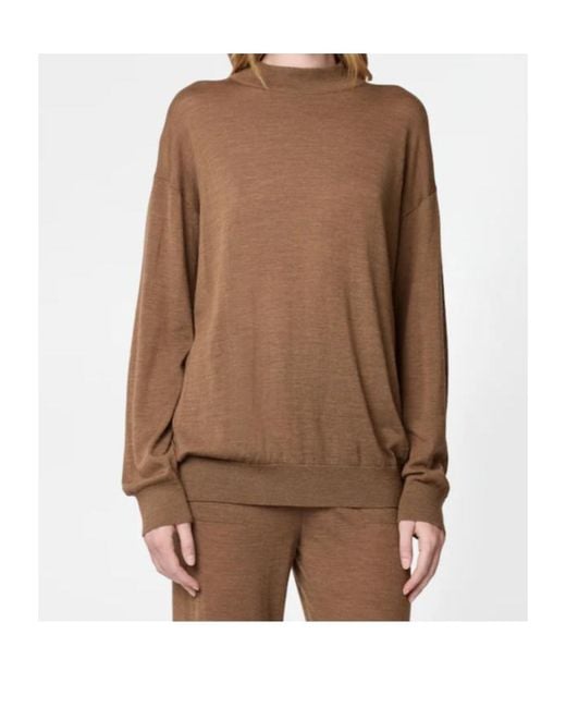 Tod's Brown Round-Neck Pullover