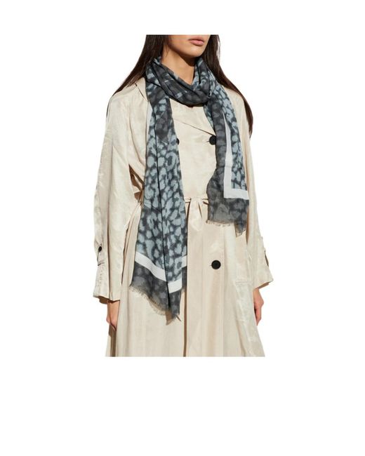 AllSaints Gray Casual Versatile Scarf