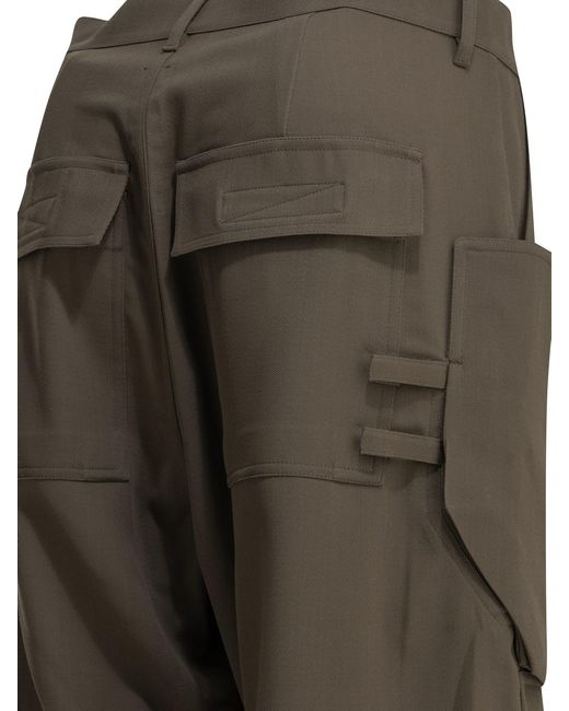 Rick Owens Gray 'Stefan' Cargo Pants for men