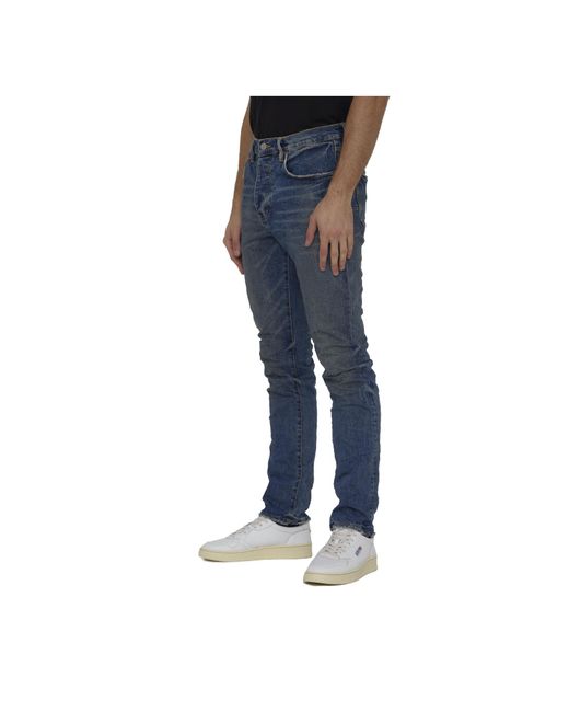 Purple Brand Blue Washed Skinny Jeans for men