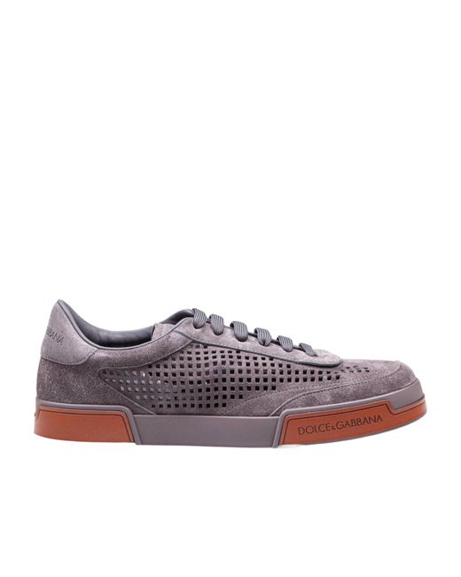 Dolce & Gabbana Brown Suede Sneakers for men
