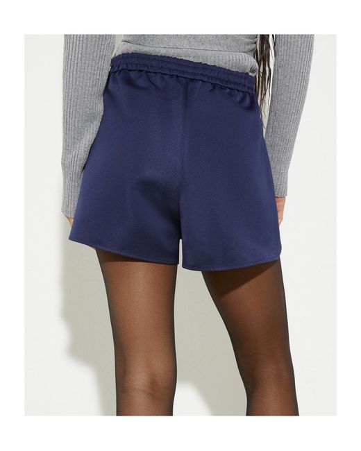MAX&Co. Blue Duchesse Satin Shorts