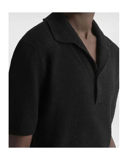 Dolce & Gabbana Black Logo Detailed Polo Shirt for men