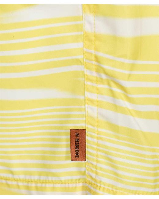 Missoni Yellow Logo Shorts for men
