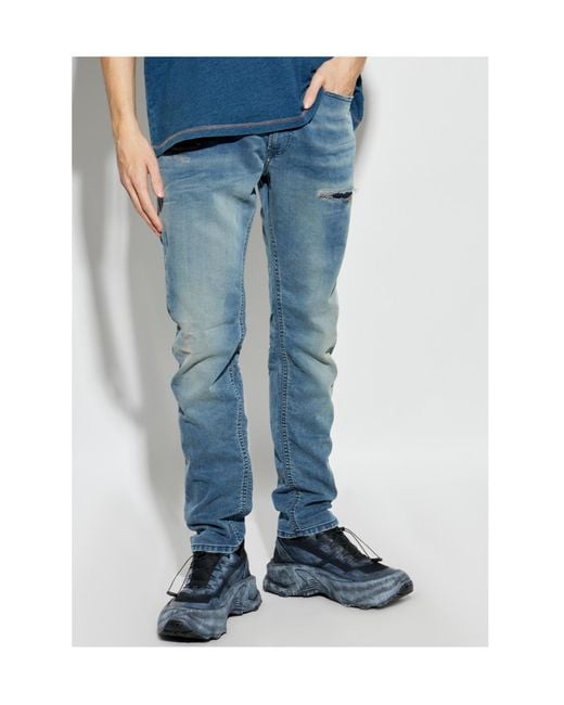 DIESEL Blue 2032 D-Krooley-B-Jogg Distresse Jeans for men