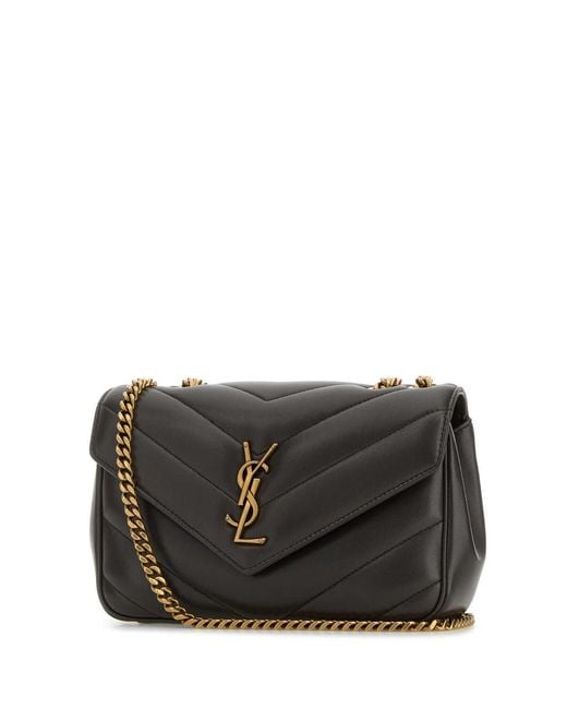 Saint Laurent White Loulou Matelassé Small Shoulder Bag