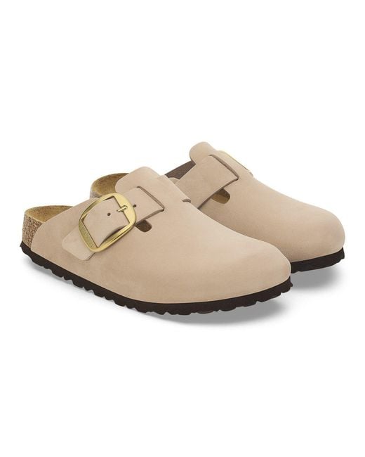 Birkenstock White Boston Slippers