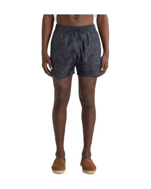 Etro Gray Paisley Swim Shorts for men