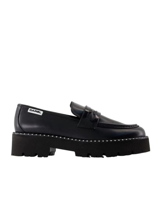 CAREL PARIS Black Marion Slip-On Loafers