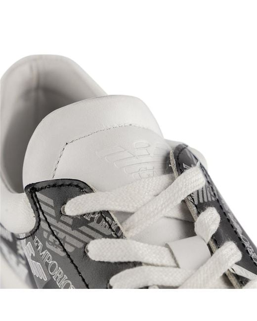 Emporio Armani Multicolor Logo Lacing Casual Sneakers for men