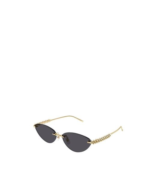 Cartier White Cat-Eye Frame Sunglasses