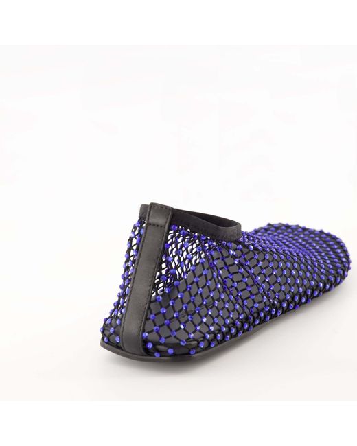 Christopher Esber Blue Minette Embellished Ballet Flats