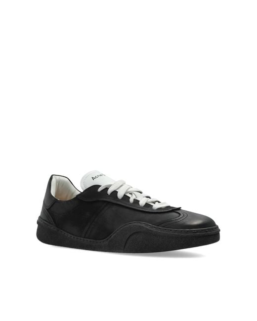 Acne Black Lace-Up Sneakers for men