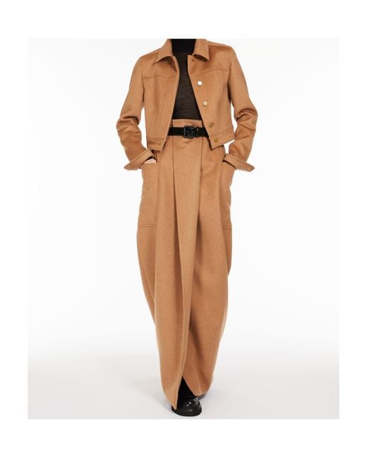 Max Mara Brown Cropped Fitted Jacket