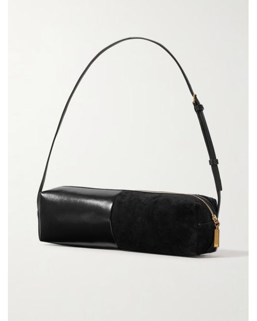 Khaite Black Kye Panelled Shoulder Bag