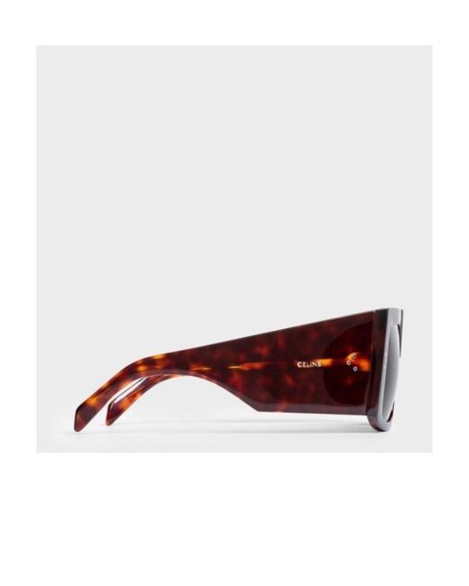 Céline Brown Rectangular Frame Sunglasses