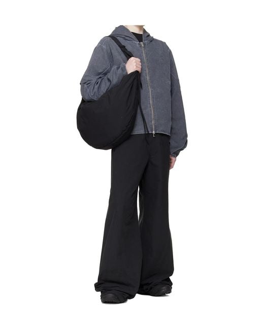 HELIOT EMIL Black Cauda Shoulder Bag for men