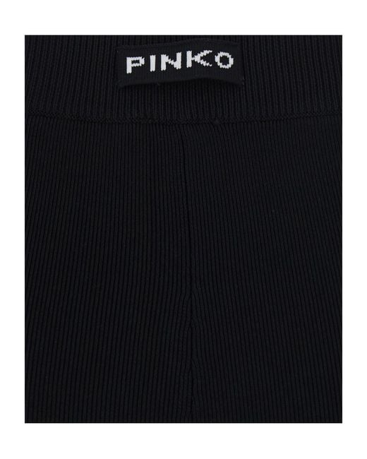 Pinko Black Elastic-Waist Casual Trousers