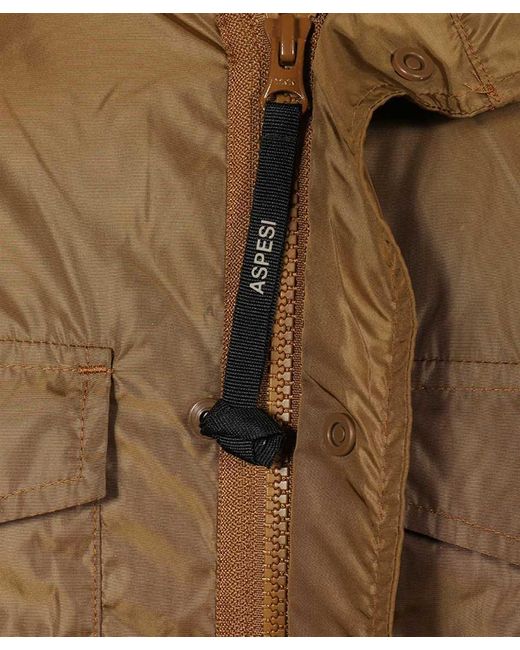 Aspesi Brown Multi-Pocket Jacket for men