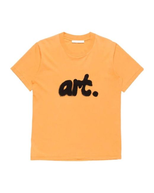 Acne Orange T-Shirt Graphique