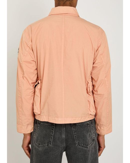 Stone Island Pink Crinkled Shell Jacket for men