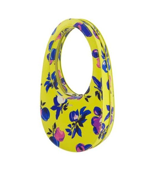 Coperni Yellow Mini Swipe Print Bag