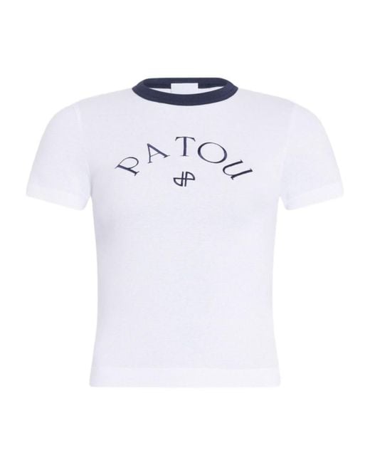 Patou White Fitted Jp T-Shirt