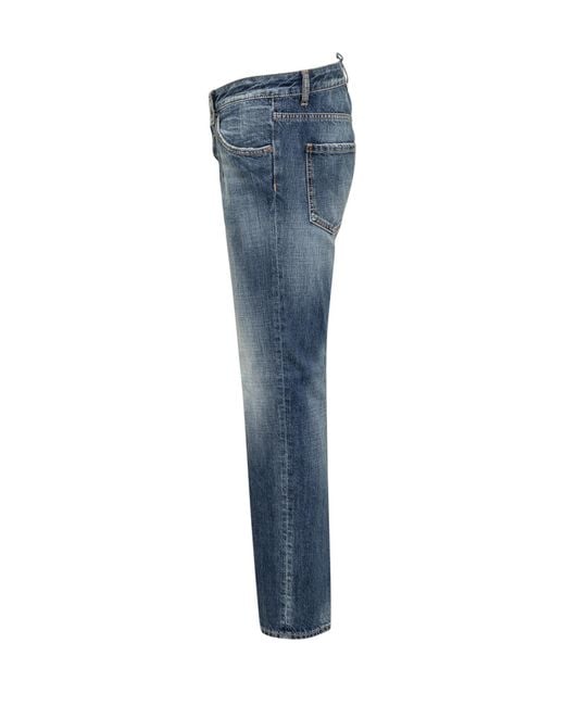 DSquared² Blue Pac- Patch Detailed Jeans