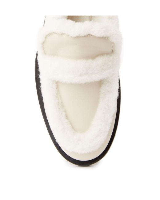 Stuart Weitzman White Round-Headed Love Shoes