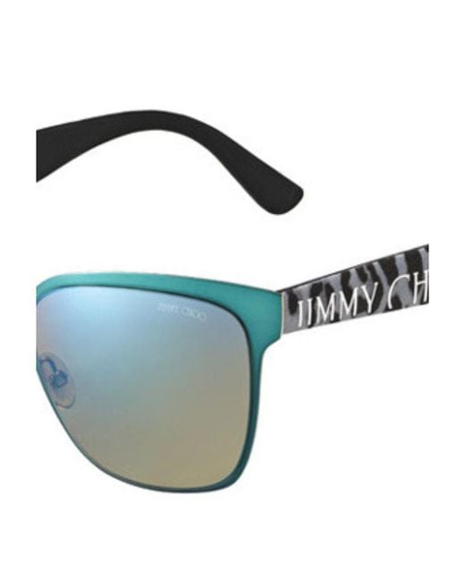 Jimmy Choo Blue Logo Sunglasses