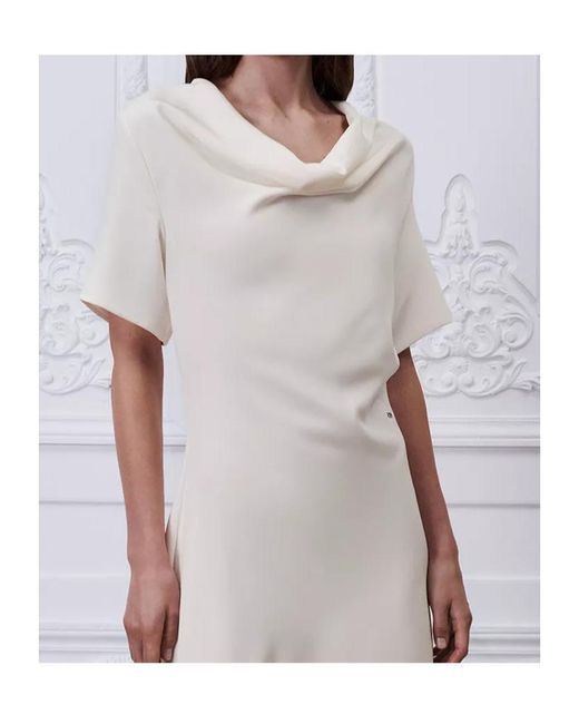 Dior White Mid-Length Asymmetrical Dress