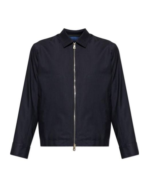 Paul Smith Blue Zip-Up Jacket for men