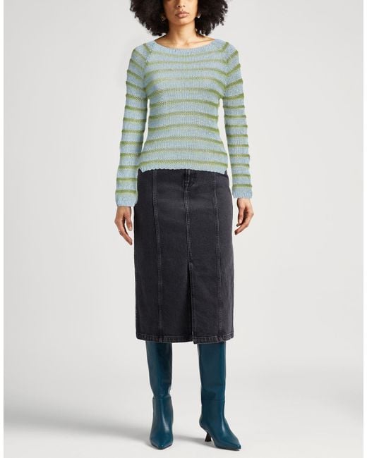 Marni Blue Striped Knitted Jumper