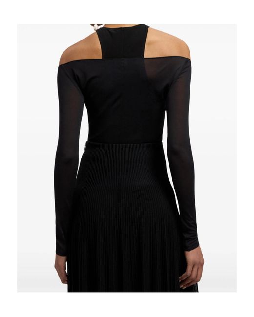 Ralph Lauren Black Maxine Layered Racerback Top