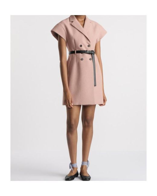 Dior Pink Short Belted Dress