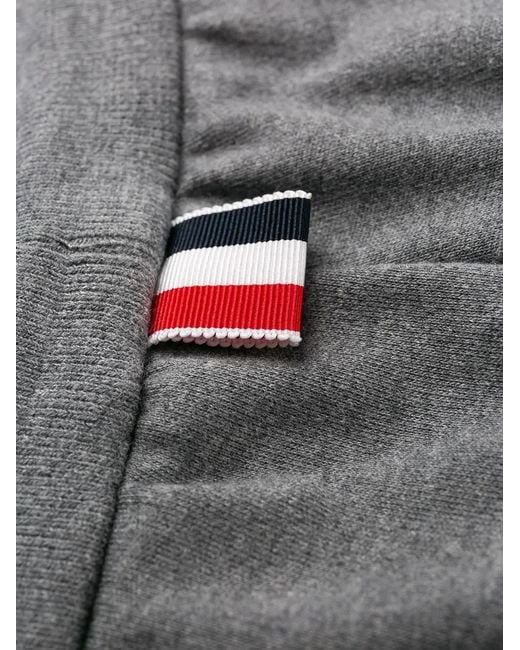 Thom Browne Gray Interlock Rwb Stripe Track Pants for men