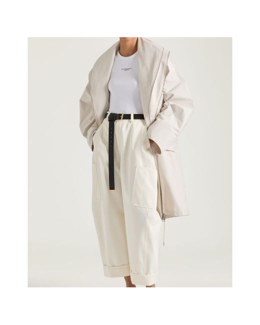 Givenchy Natural Cropped Belted Jacket