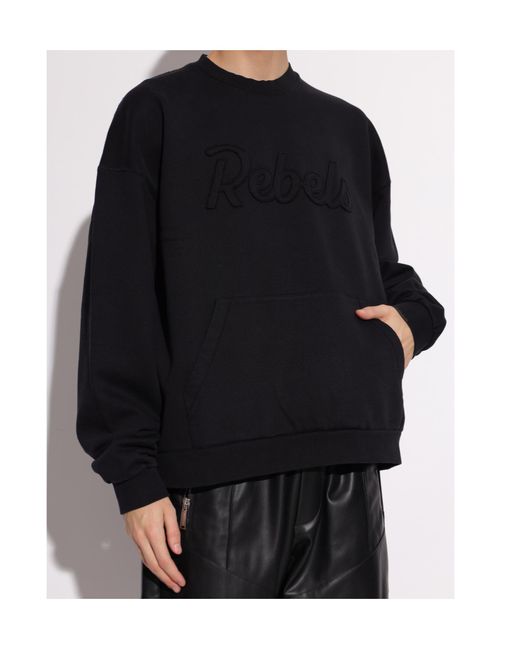 DSquared² Black Rebels Relax Fit Sweatshirt for men