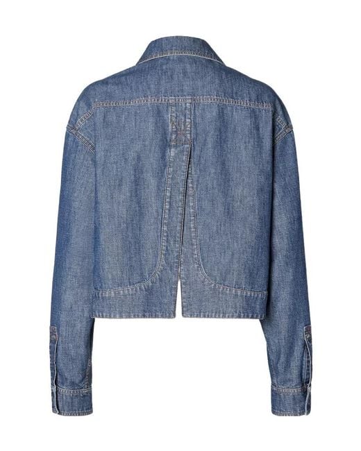 Fendi Blue Single Breasted Denim Jacket