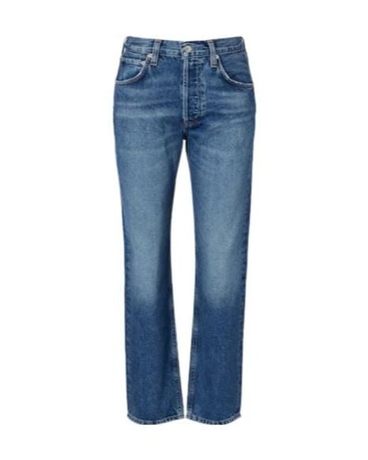 Citizens of Humanity Blue Winslow Mid-Rise Straight Jeans