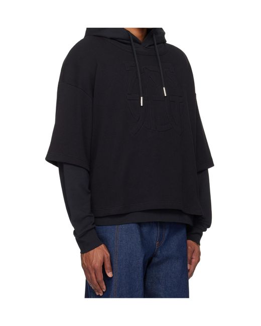 Jean Paul Gaultier Blue Oversized Jpg Hoodie for men