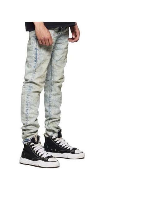 Purple Brand Black Belt Loop Jeans for men