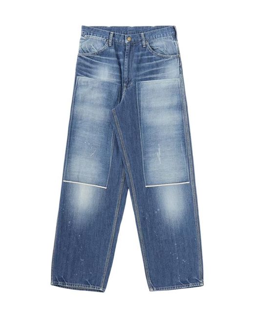 Visvim Blue Waistband Jeans for men
